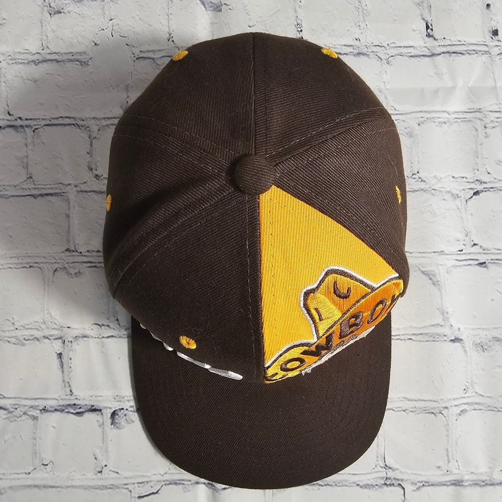 Zephyr Wyoming Cowboys Wyo Snapback Hat Pistol Pete Ncaa View 3